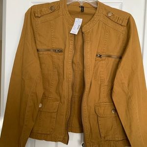 Maurices zip front utility jacket-size L.